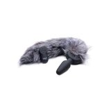 Tailz Grey Fox Tail Vibrating Anal Plug