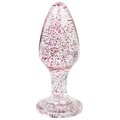 Sweet Cheeks Pink Glitter Acrylic Butt Plug - 4 Inch