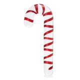 Candy Cane Dream 7.5" Glass Dildo