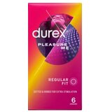 Durex Pleasure Me Condoms 6 Pack – Ribbed & Dotted Condoms UK