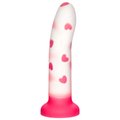 First Love Pink Silicone Heart Dildo – 7 Inch