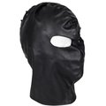 Black Faux Leather Male Gimp Mask