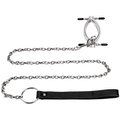 Spread Eagle Pussy Spreader Labia Clamp & Chain Leash