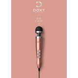 Doxy Die Cast 3 Wand Vibrator, Rose Gold/Black, 4.5cm Silicone Head