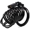 Torment Cockscrew Black Stainless Steel Adjustable Chastity Cage
