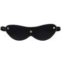 The Silent Gaze Black Leather Studded Blindfold