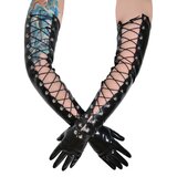 Latex Lace-Up Shoulder Gloves