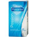 Pasante Passion Ribbed Condoms 12 pcs - Clear