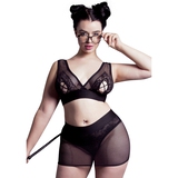 Brand X Dirty Rider Plus Size Bra and Crotchless Thong Skirt Set