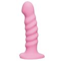 Sweet Grind Pink Silicone Ribbed Vibrating Dildo – 7.5 Inch