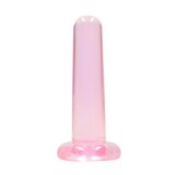 RealRock Non Realistic Dildo with Suction Cup - 5.3" - Pink