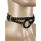 Black Chain Ring Collar