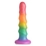 Simply Sweet Zigzag Rainbow Dildo