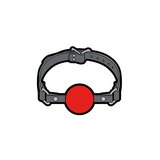 Ball Gag Large Enamel Pin