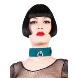 Sensual Suede Collar Sea Green