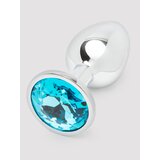 Lovehoney Silver Jewelled Aluminium Beginner's Butt Plug 2.5 Inch - Silver