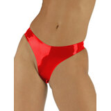 Moulded Latex Thong in Red