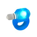Glowdick Silicone Cock Ring with LED - Pool Ice