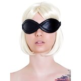 Black Leather Eyemask - One Size