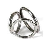 Metal Cock & Ball Triple Ring