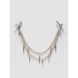 Fetish Fantasy Rock Hard Adjustable Nipple Clamps with Double Chain - Silver