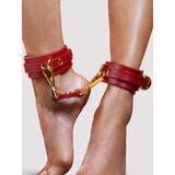 Taboom Bondage in Luxury Ankle Cuffs - Red