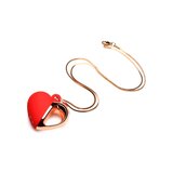 10X Vibrating Silicone Heart Necklace