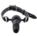 Pinioned Silicone Dildo Mouth Gag - 4 Inch
