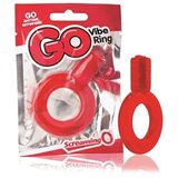 Screaming O GO Cock Ring with Vibrating Clitoral Stimulator – Red