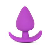 Small Silicone Butt Plug in Purple