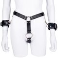 Hands Off! Cock Ring Chastity Belt & Handcuffs