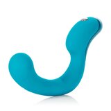 Key by Jopen Skye Rechargeable Ergonomic G Wand Silicone Vibrator Massager: Blue