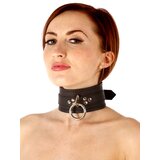 Leather Double Strap Collar with D-Ring & O-Ring