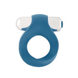 Infinity - Single Vibrating Cockring - Blue