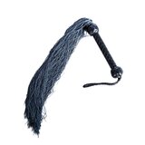Black And Grey Rubber Tailed Flogger