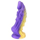 Dragon Dildo Sex Toy Fantasy Premium Silicone 7.5 Inches Anal Purple & Gold