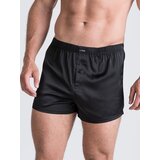 LHM Black Satin Boxer Shorts - XXL - Black