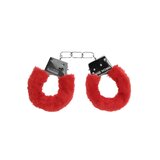 Ouch! Beginner's Furry Handcuffs - Red