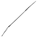 Black Silicone Ribbed Devil's Tail Whip - 27.5 Inch