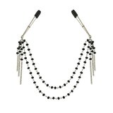 Midnight Black Jewelled Nipple Clips