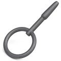 Silver Prince Silicone Penis Plug With Through-Hole - 6cm