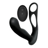 Butts Up Prostate Massager with Scrotum and Cock Ring - Black