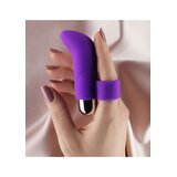 Brook Silicone Finger Massager - Purple