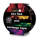 Black Sex, Ties & Bondage Tape Kit for Creative Restraint
