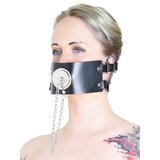 Leather Gag Metal Plug
