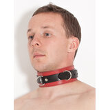 Deluxe Locking Red and Black Collar