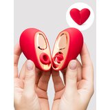 Lovehoney Heart Duo Clitoral Suction and Licking Stimulator - Red