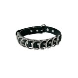 Heavy Bondage Collar With 10 O Rings