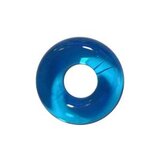 Sport Fucker Chubby Rubber Cock Ring - Clear Blue