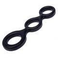 Trinity Tension Black Silicone Cock Ring
